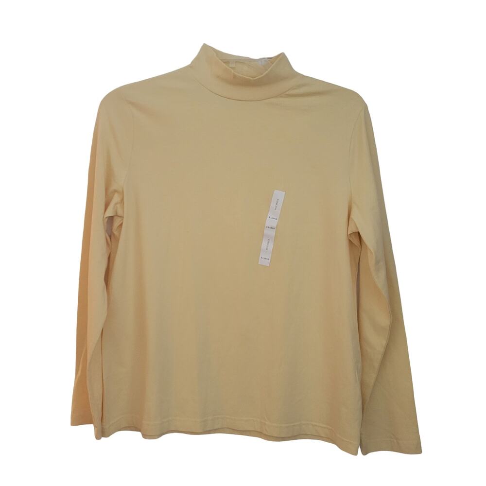 Croft & Barrow Long Sleeve Yellow Top Size sticker still on Size XLarge